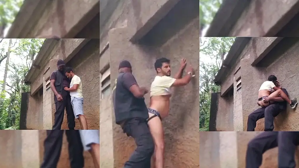 seguranca do park segue o cara que ficou encarando e coloca pra mamar e cavalga