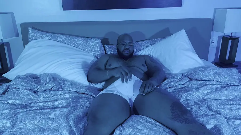 bear cumming in underwear