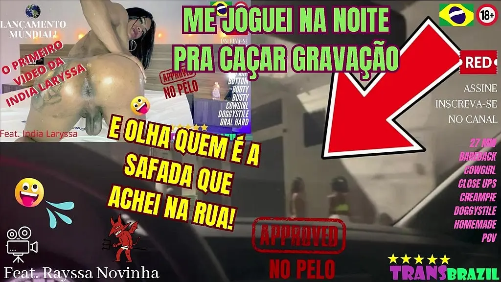 me joguei na noite pra cacar gravacao e olha quem e a safada que achei na rua