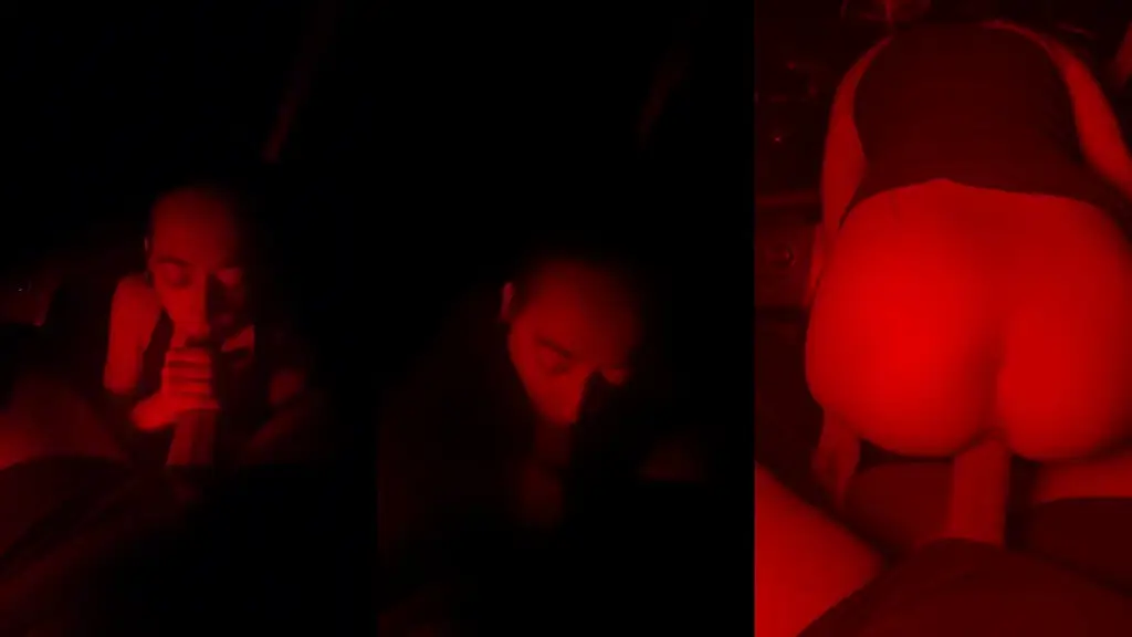 riding dick in parking lot backseat