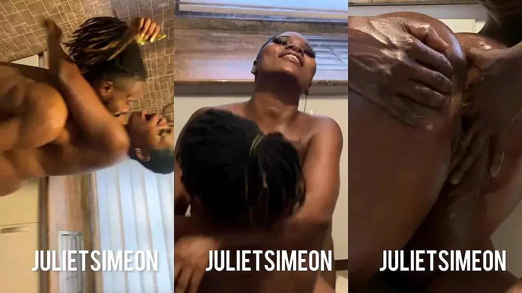 сладкий момент с моим парнем на кухне