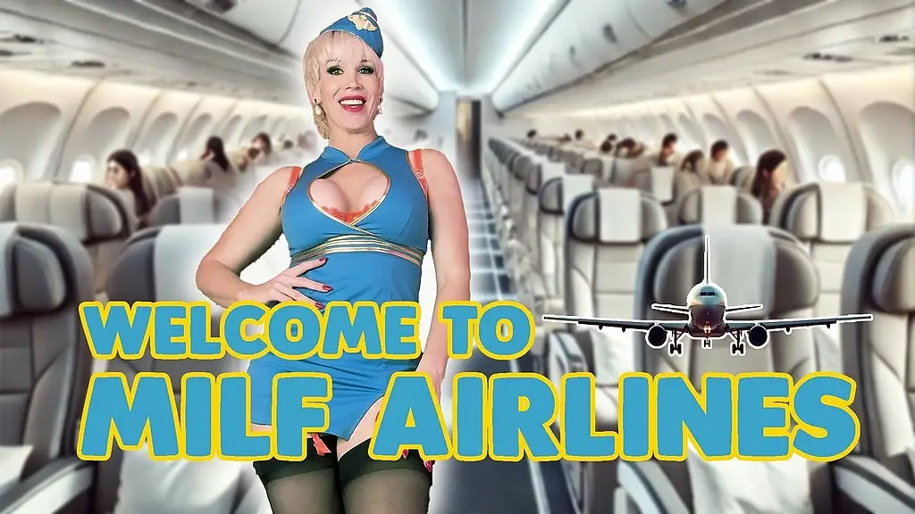 welcome to milf airlines with your hostess rebecca more