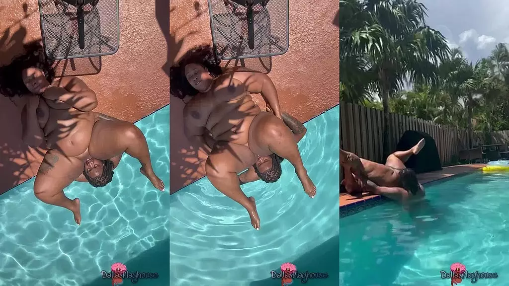 рай для кисок у бассейна