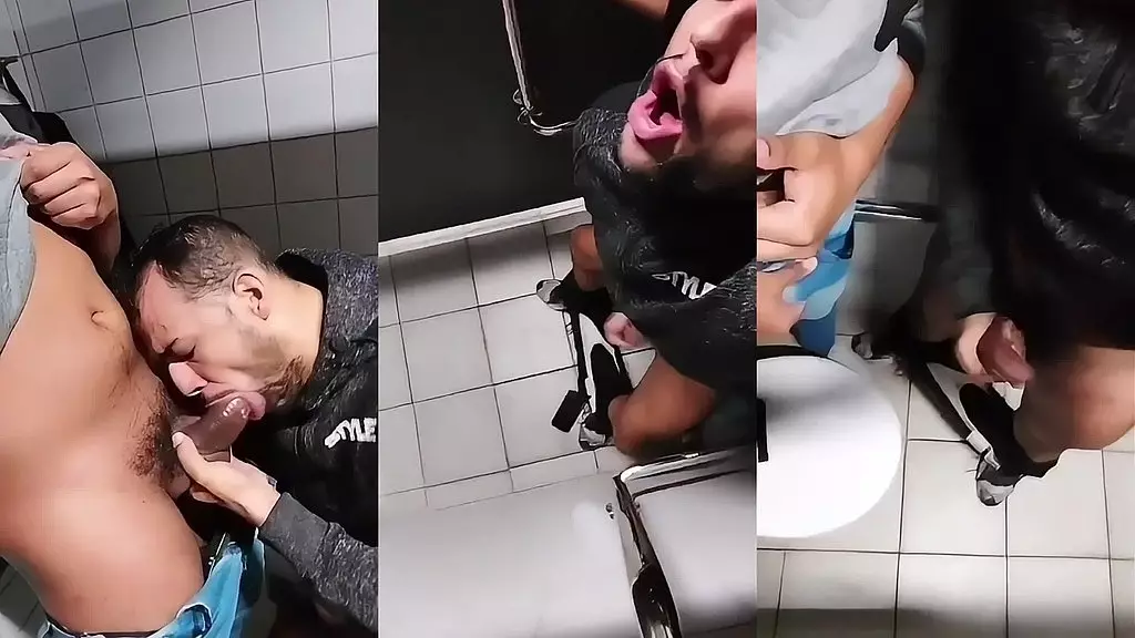 foda no Banheiro Publico com flanelinha da pica Grossa