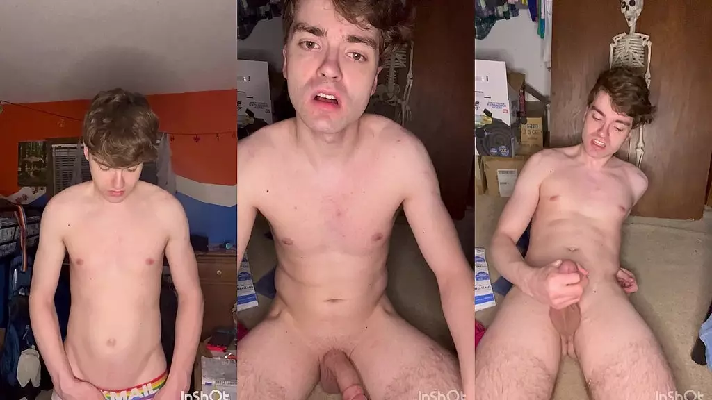 мое новое стрип-шоу приводит к огромному спермовому выстрелу!