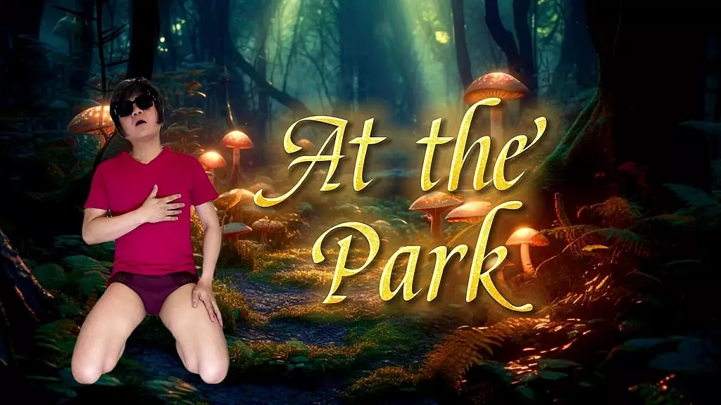 студент колледжа прогулял занятия, чтобы прогуляться по парку, где он занялся сексом с красивым незнакомцем с большим членом