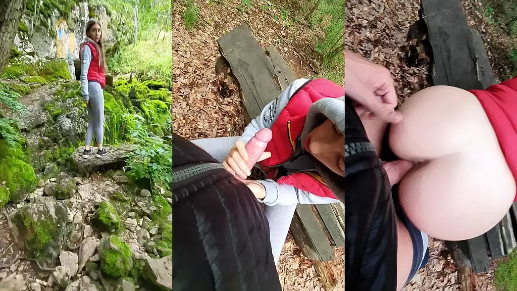 рискованный быстрый секс на улице с 18-летним подростком