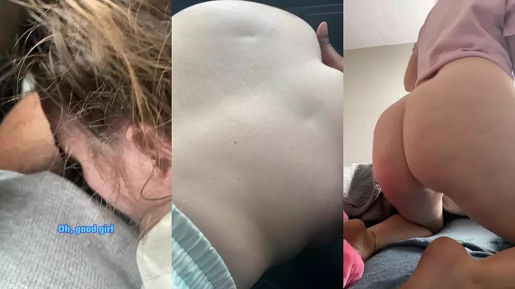 изменщица изменяет парню во время поездки на машине