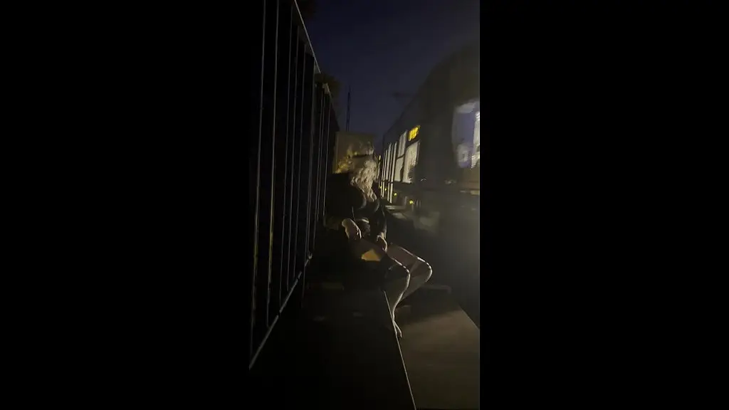 risky masturbating public tram bus shemale exhibitionist