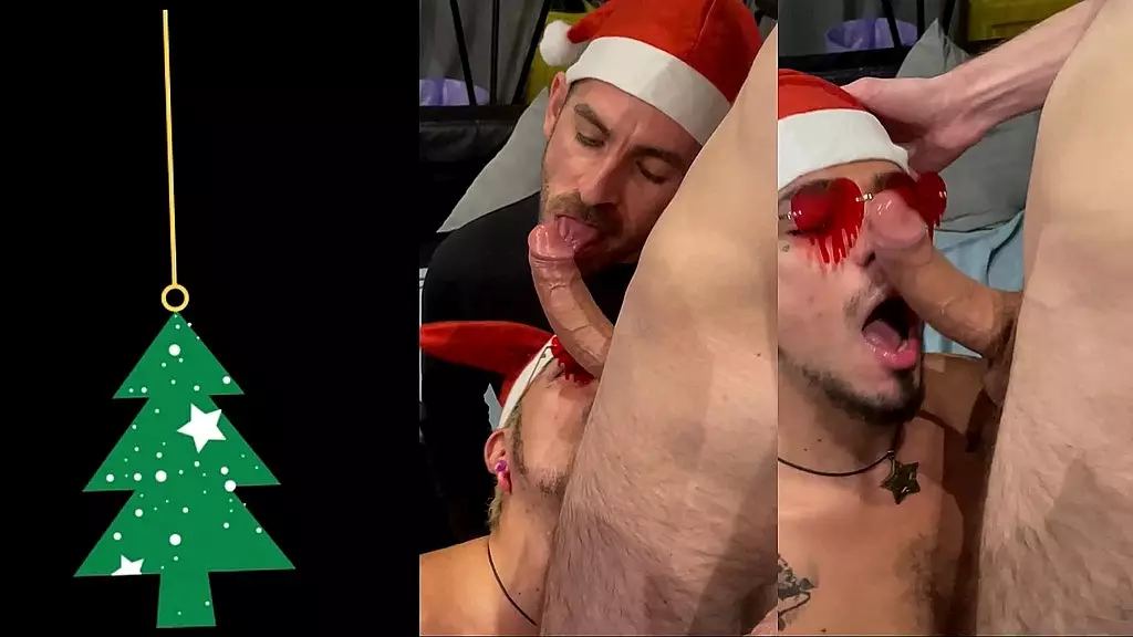 рождественская сперма с братанами!!!