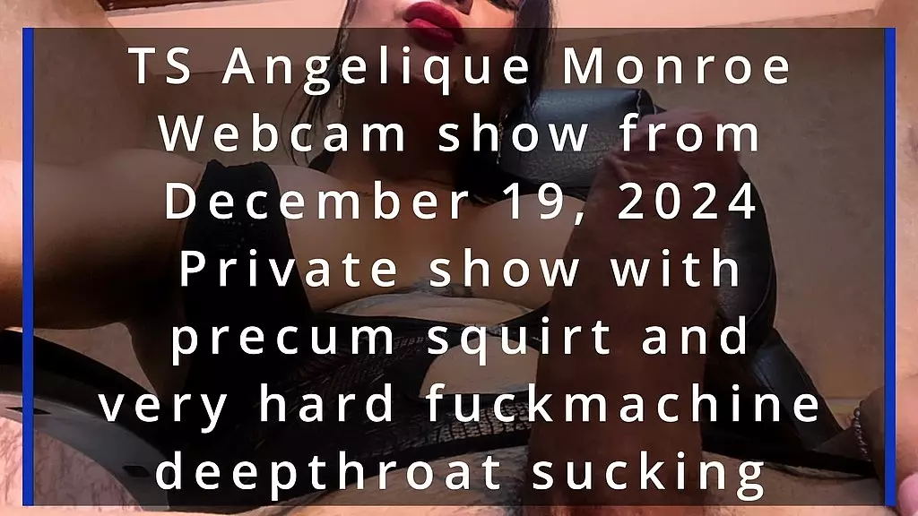TS Анжелика Монро - веб-шоу от 19 декабря 2024 г