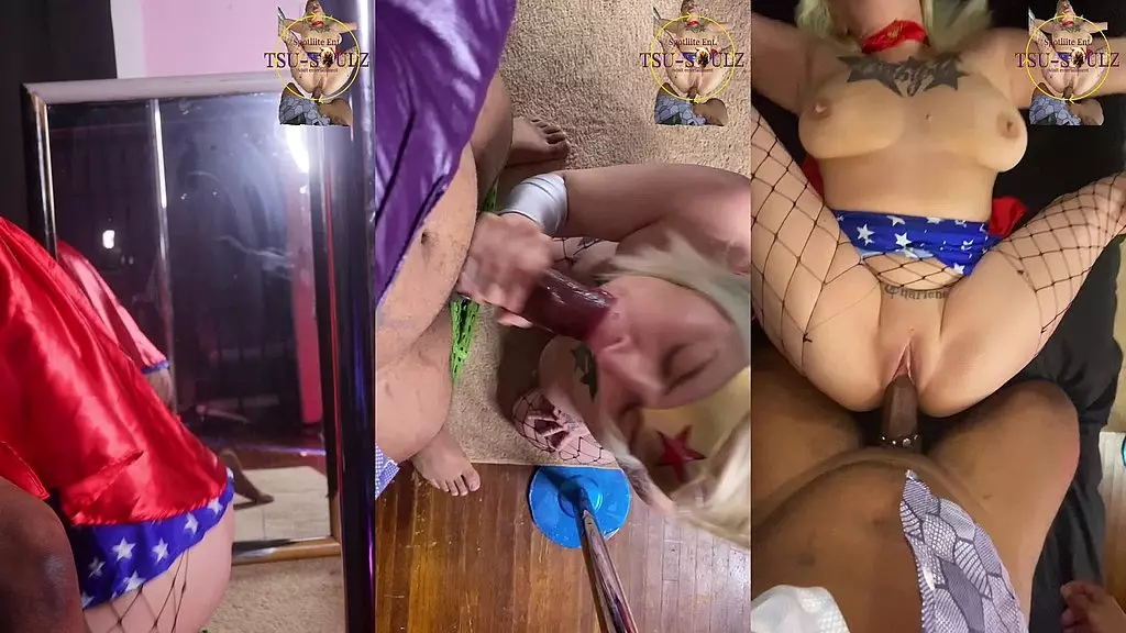 Блондинка с большой грудью