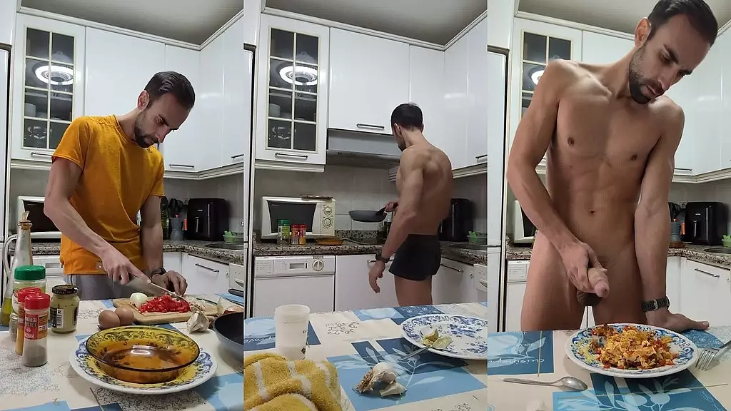 готовлю с Зевсом, а затем трахаюсь на кухне