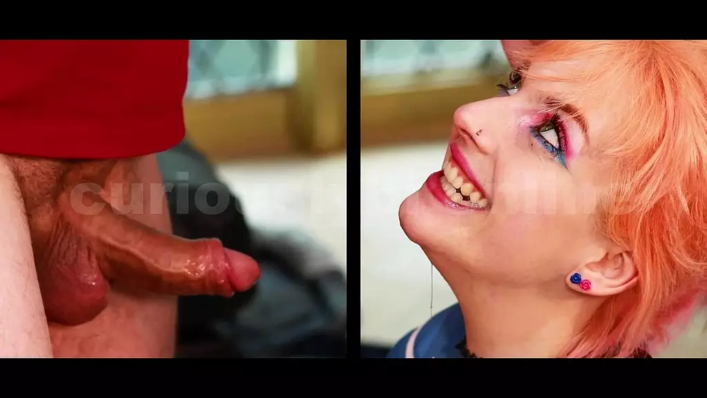 непослушный мальчик-би-бэк глотает горячую порцию