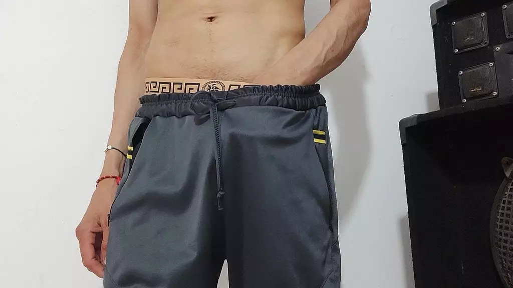 большой толстый член молодого человека, трогающего друг друга, очень возбужден