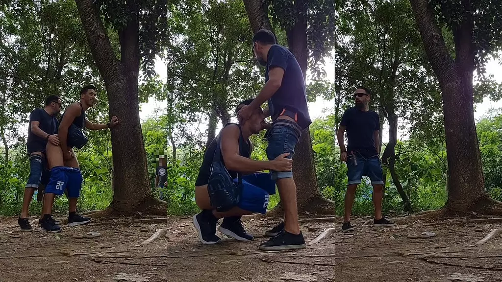 дома трахают меня втроем в парке