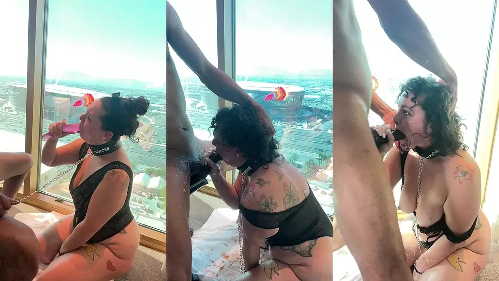 Buttplugbetty любит блевать на член