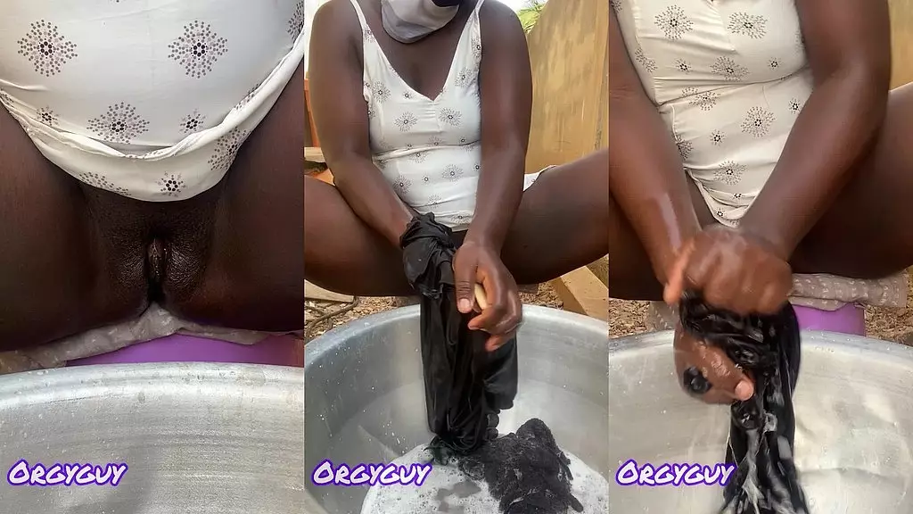 стирка на открытом воздухе