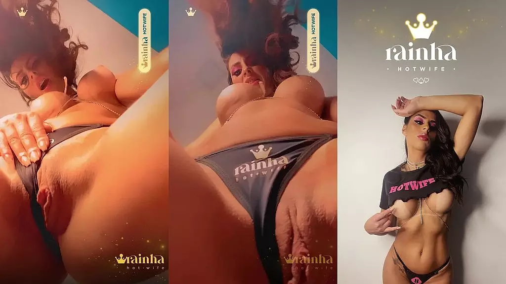 minha esposa Rainha Hotwife Rebolando, Mostrando seus seios perfeitos e sua bucetinha deliciosa