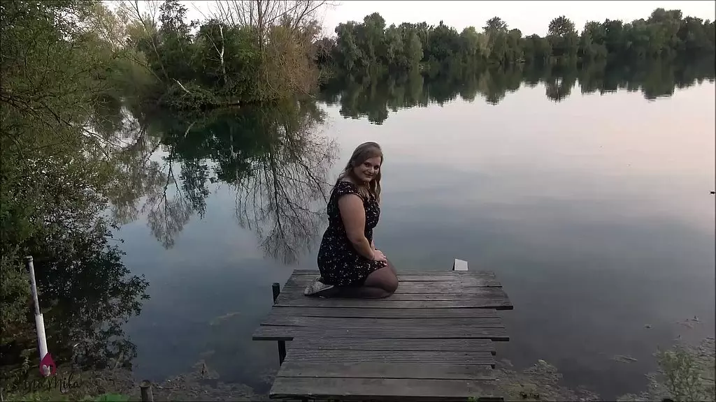 fan erkennt mich!!! spontaner outdoor fan quickie am see!