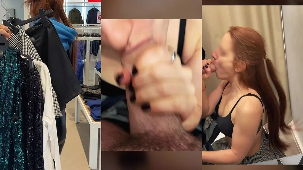 шопинг становится развратным – развлечение в примерочной! [мобильный 4k]