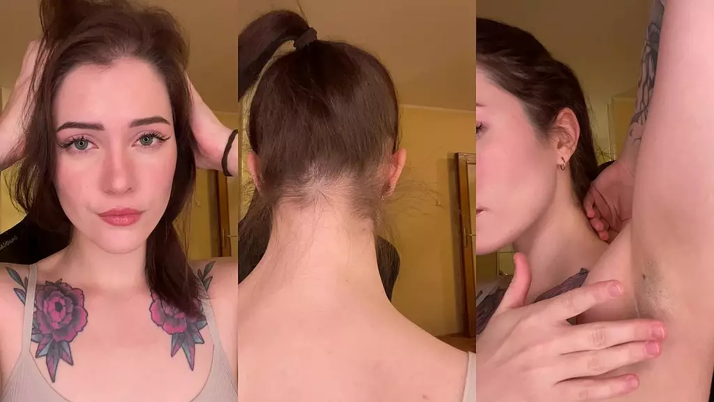 уши, шея и подмышки