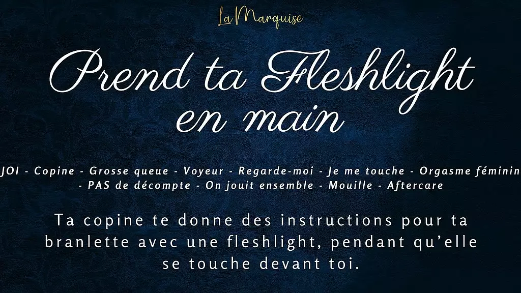 Prend Ta Fleshlight En Main - французское аудио, Joi GFE, грязные разговоры