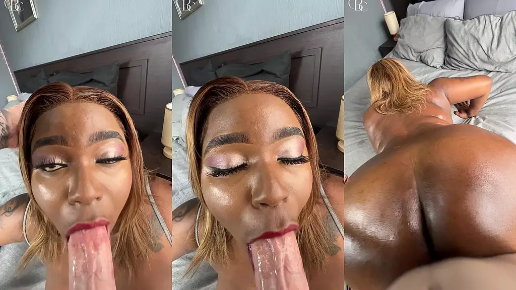 Симпатичная черная шлюшка хочет получить кримпай перед церковью