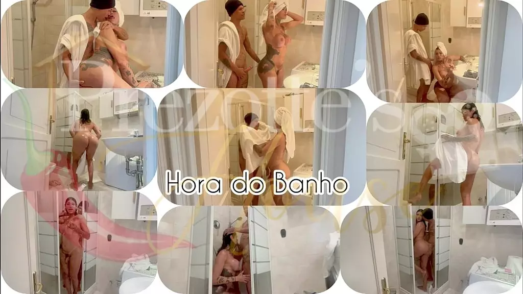 hora do Banho, traicao de macho casado dotado 22 safado botando a trans pra mamar no banheiro