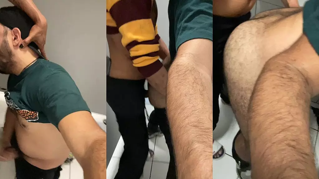 esse macho me seguiu ate o banheiro e entrou no box, que pica enorme logo quis da, ele empurrou com forca eu gozei