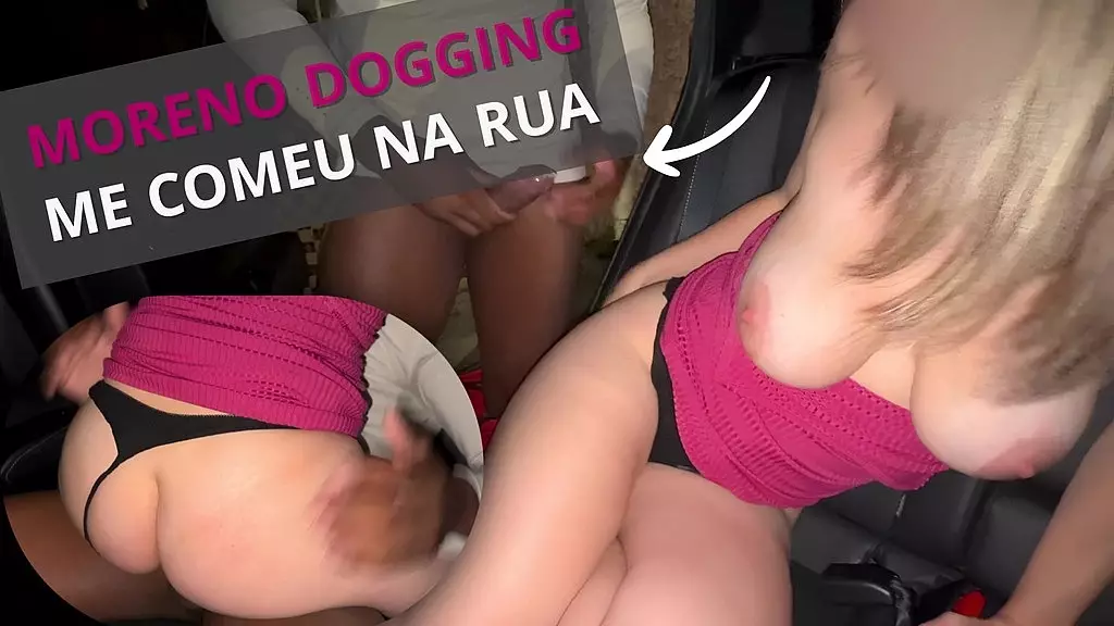 noite de dogging: nandanua usada na rua por um desconhecido na frente do corno / использовался на улице незнакомцем, пока мой куколд наблюдал