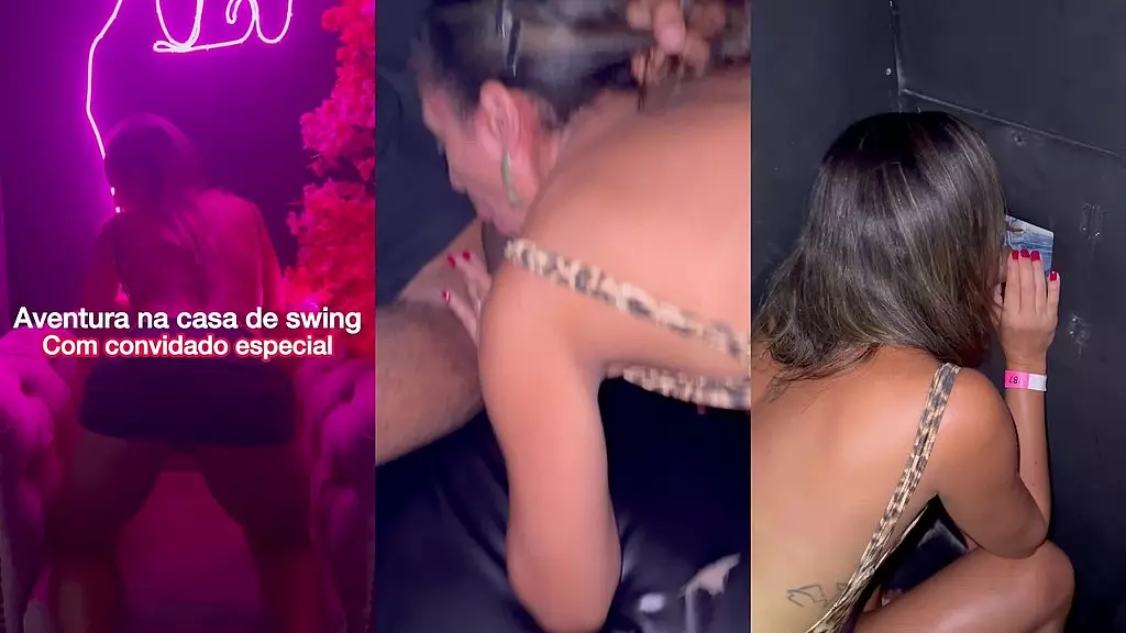 belinha na casa de swing com convidado especial