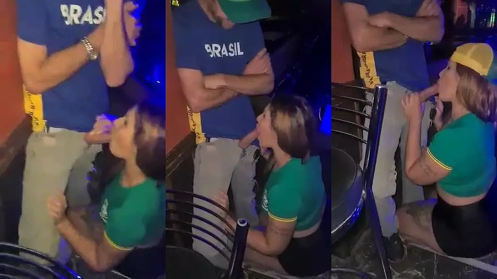 fiz um boquete em desconhecido em festa na Comemoracao do Jogo do Brasil