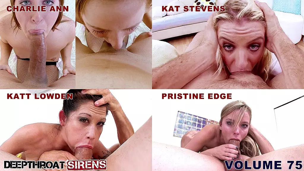 подборка deepthroat sirens - том 75 - deepthroat & face fuck blowjobs полные сцены с участием charlie ann, kat stevens, katt lowden, sheena ryder