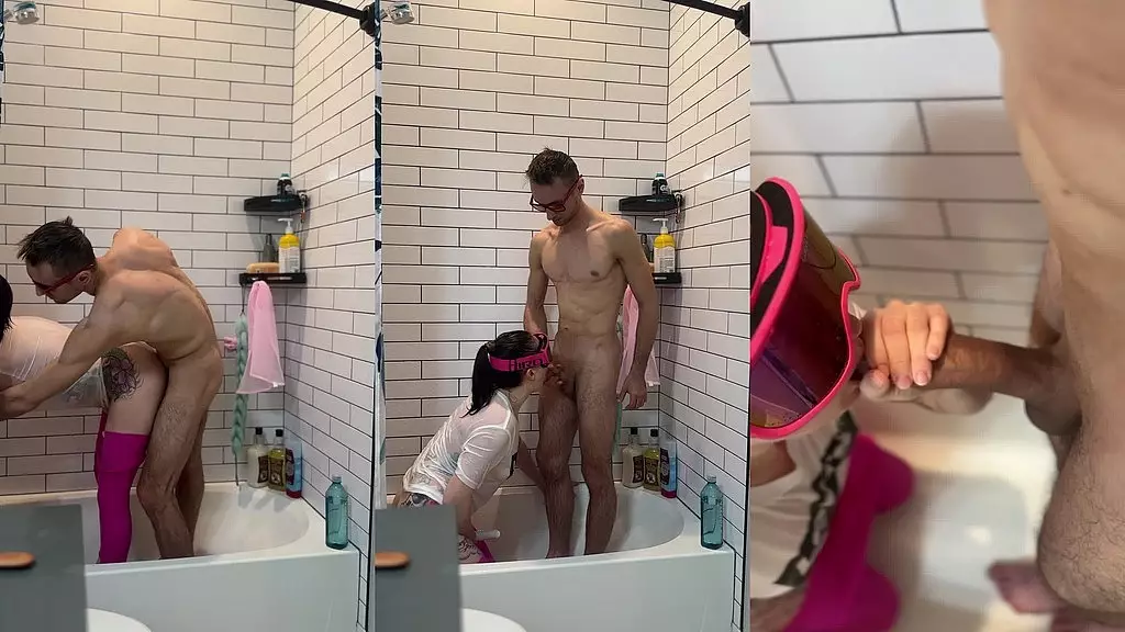 засвет хуя, приключение в ванной: часть 1