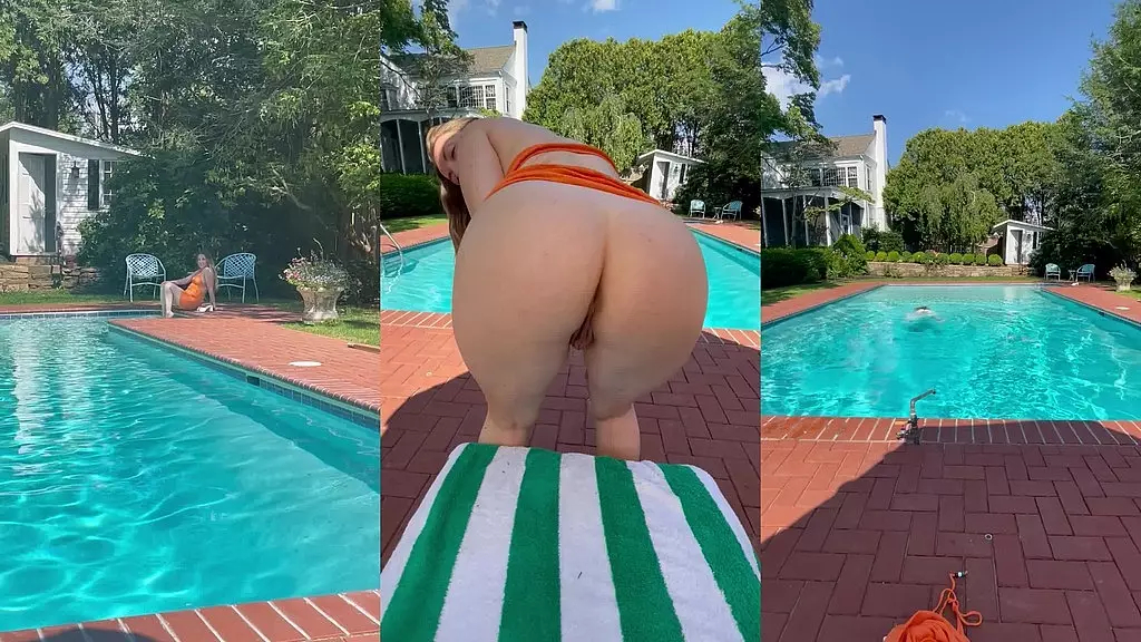 минет от первого лица у бассейна