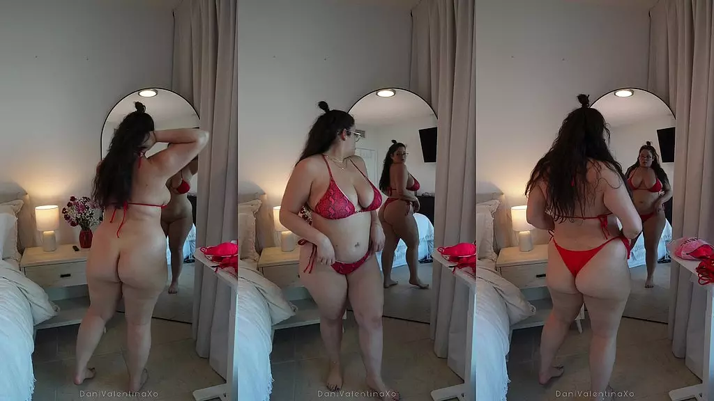 примерка - выпуск little red bikini с участием толстой дани валентины
