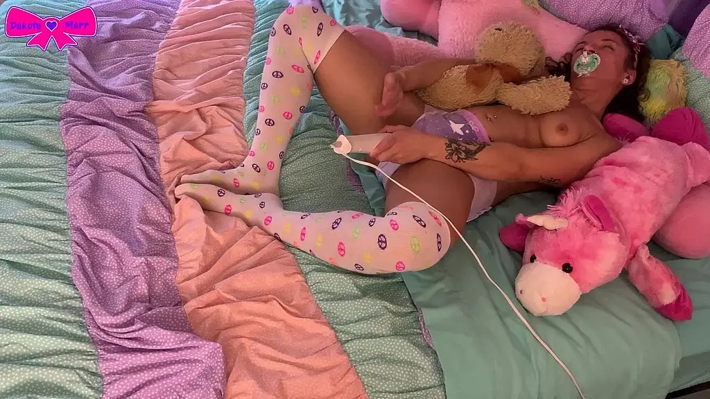taboo diaper girl vibrating pull up masturbation dakota marr abdl