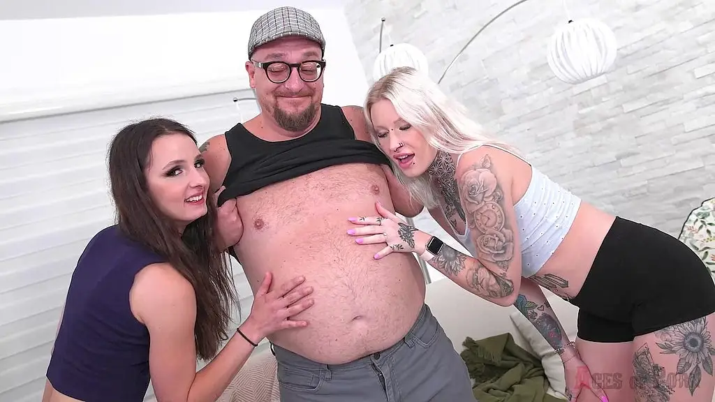 aces of porn - a small titties teen is jizzed in face strongly by a random dude.