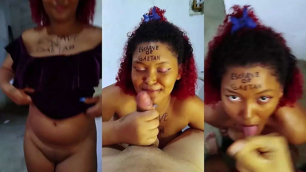 трахая свою латинскую служанку, я кончил ей на лицо, а она вставила мою сперму ей в пизду