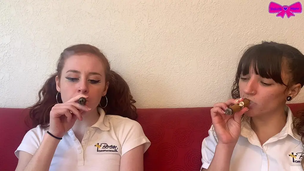 taboo teen daddys girls smoking cigars skinny redhead pigtails dakota marr catholic school uniform cigar fetish