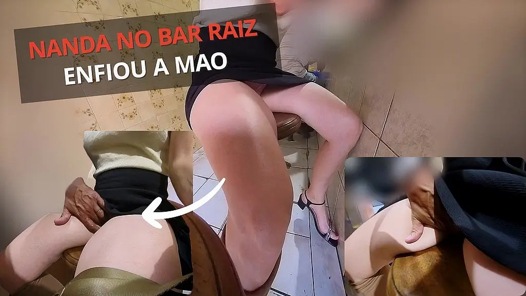 я пошла в бар, полный мужчин, надев короткую юбку, чтобы показать свои трусики... и в итоге получила палец в свою киску! я была в баре, где мужчины, жена и ласкающий член трахаются на бусетине