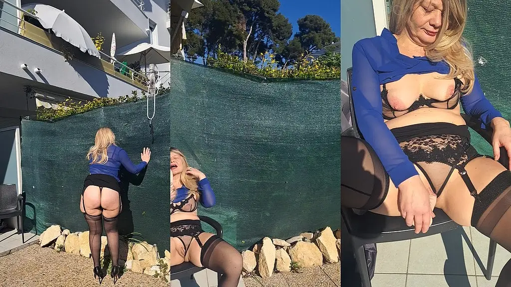 petite exib sur ma terrasse au vu de mes voisins