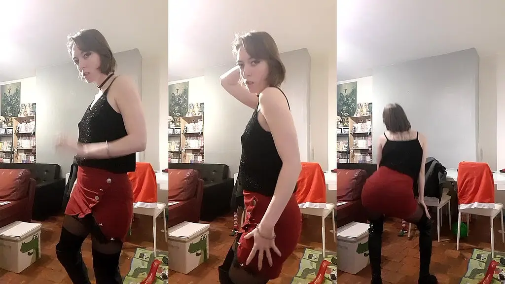 une petite danse ! qu importe ma tenue j adore ca !