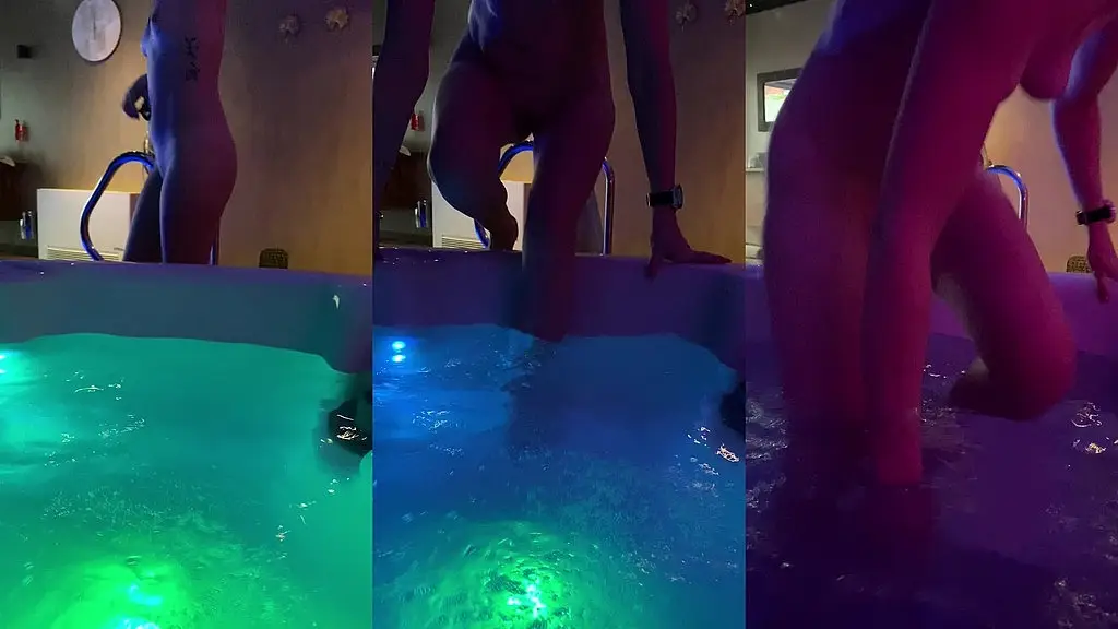 ma rentree dans le jaguzzi bisous mes loulous