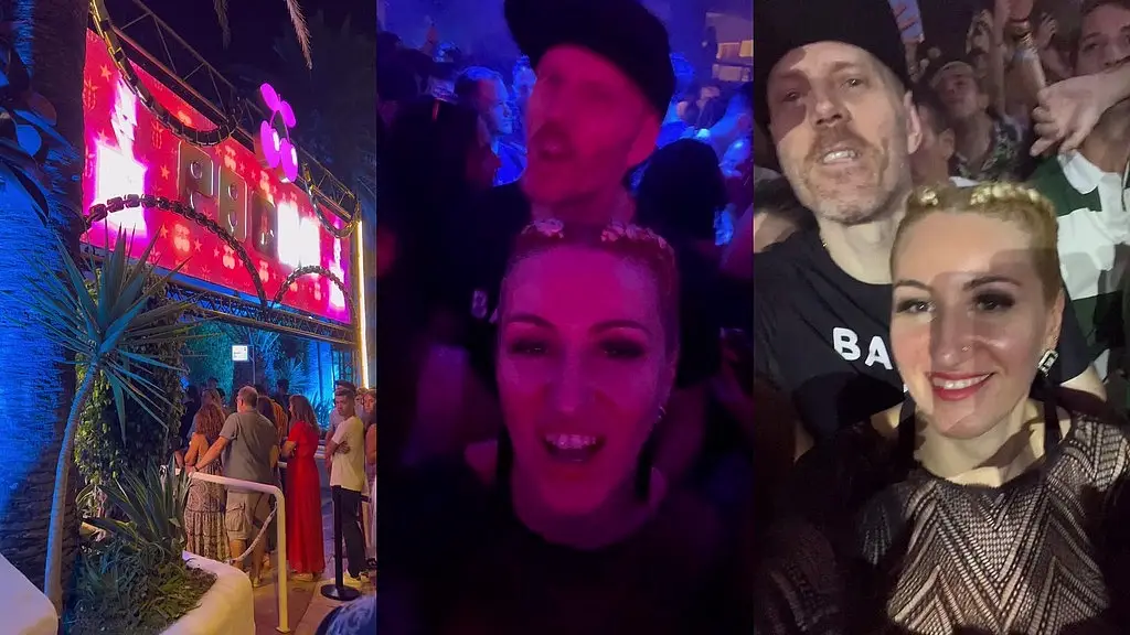 coucou les zamours suite et fin de ma 5 eme journee a ibiza pacha ...