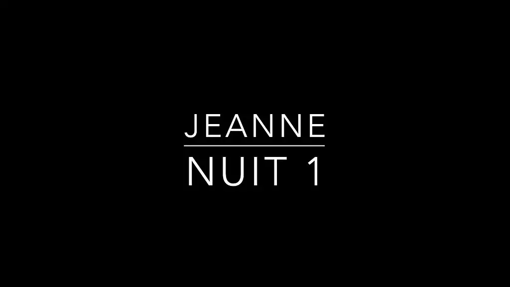 la nuit de jeannecette nuit la, jeanne avait envie de sexe mais elle etait ...