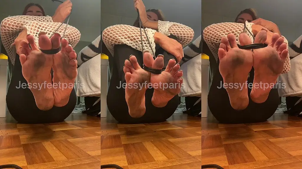dirty soles + bondage my big toes profite bien gratuit pour les fans