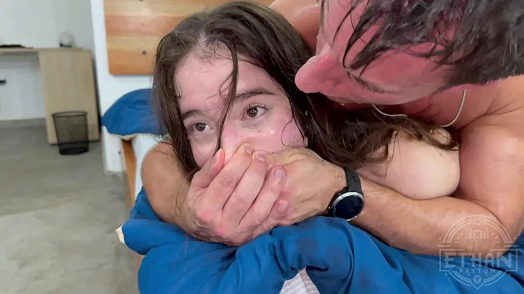 petite teen cutie karolin gomez slapped, spit on and pukes on my cock