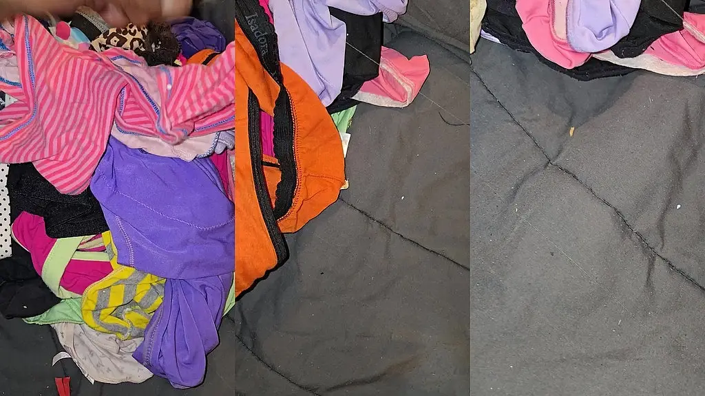 found a bag of dirty panties in our neighbor garbage can